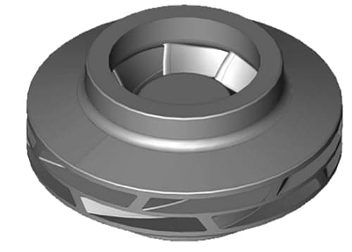CAD data for 3D printed casting pattern of complex impeller