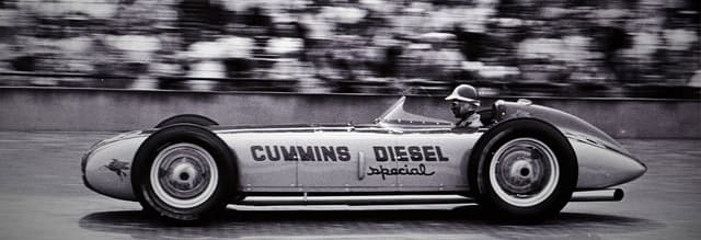 El Cummins Diesel Special n.º 28 en el Indy 500 de 1952