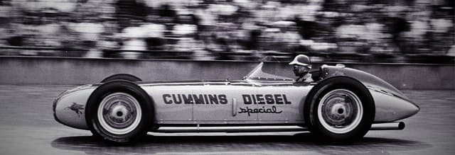 El Cummins Diesel Special n.º 28 en el Indy 500 de 1952