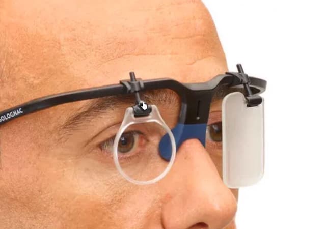 Componente para gafas de Decathlon diseñado para conectar la lente al marco