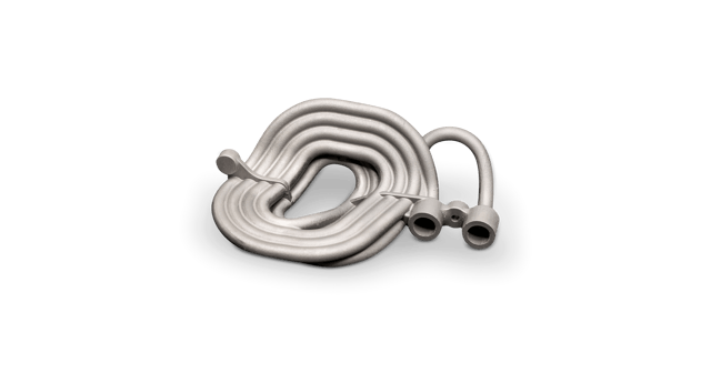 Metal 3D printed inerter coil designed by Alpine F1