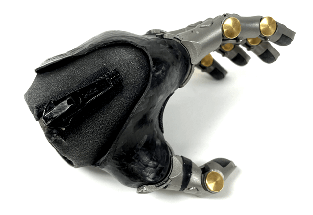 금속 3D 인쇄 자릿수가 있는 다섯 손가락 소켓 보철 손