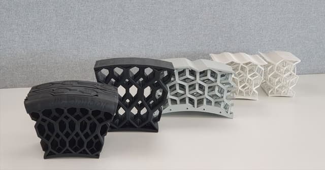 Piezas de neumáticos impresas en 3D de Hankook
