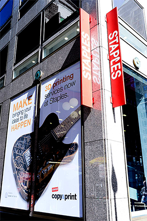 3D Systems 3D printing at Staples NYC