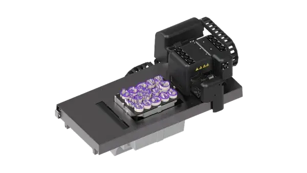 MJP 300W Plus 3D printer engine with purple parts