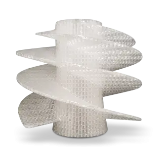 an impeller printed with Accura SbF 