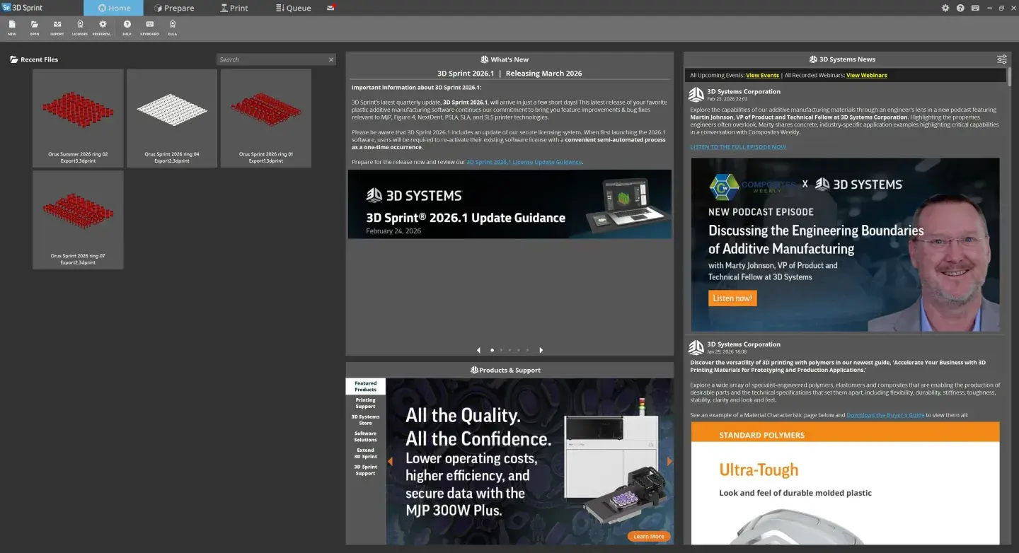 3D Sprint Home Page