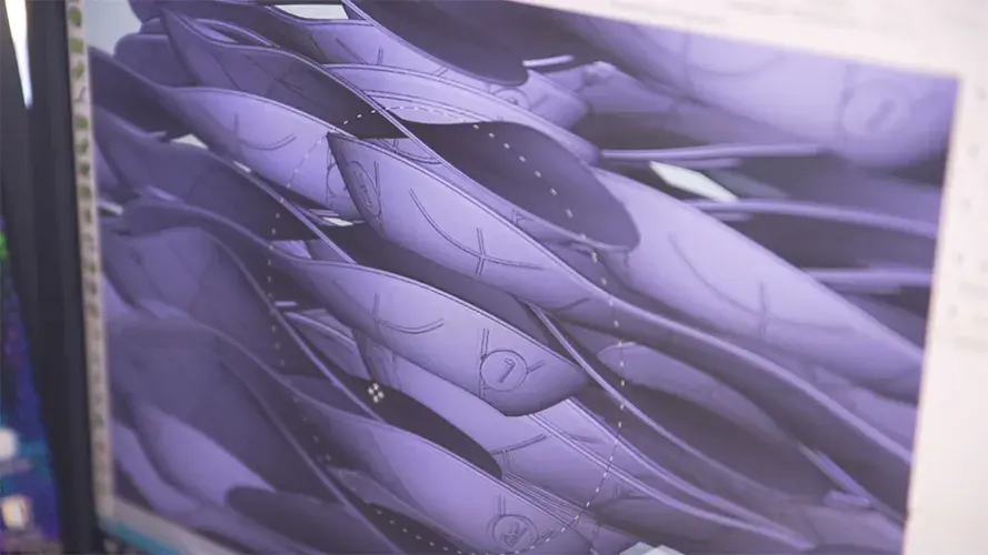 Nested custom parts data being prepared for SLS 3d printing