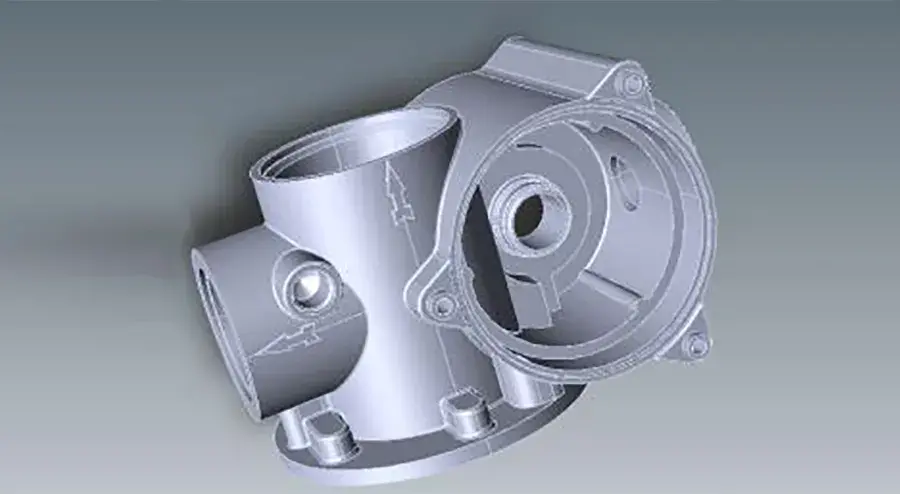 Elster aeroteh CAD model for aluminum castings