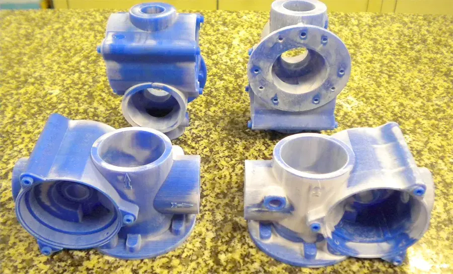 Elster aeroteh logicad wax patterns from MJP 3d printer