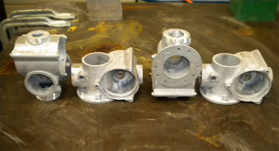 Finished aluminum casts by Elster Aeroteh