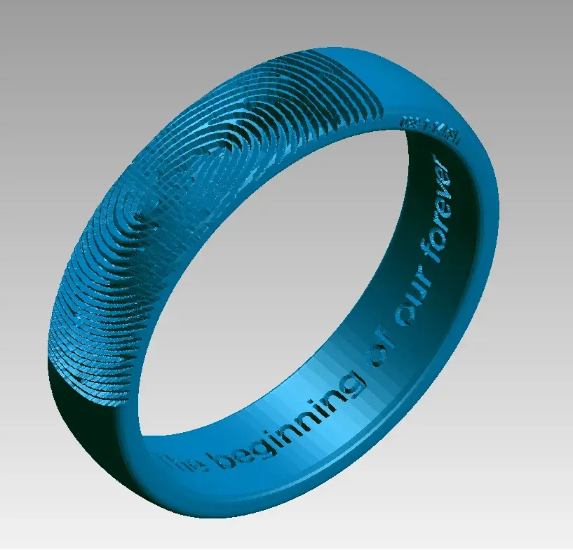 Custom ring design created online by Vowsmith customers