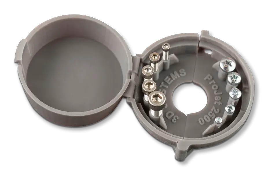 3d systems projet mjp 2500 visiJet m2r gry diag case snap-fit closure