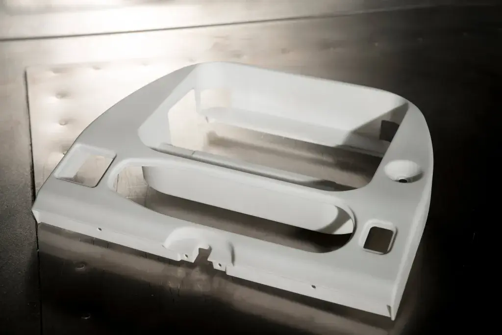 SLS 3D printed video monitor shroud for Emirates airline