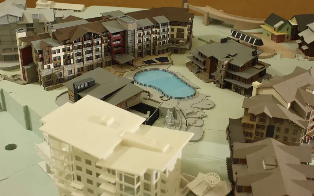 Approximately 250 SLA pieces were delivered to complete the model