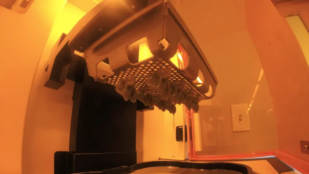 3D printed parts in Figure 4 build chamber