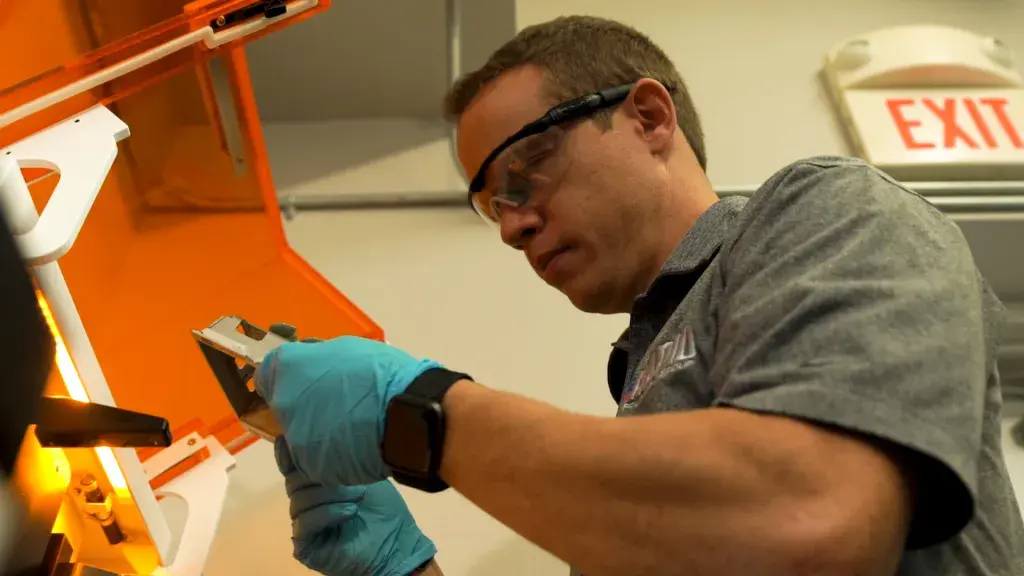 Removing the 3D printed parts from the Figure 4 system