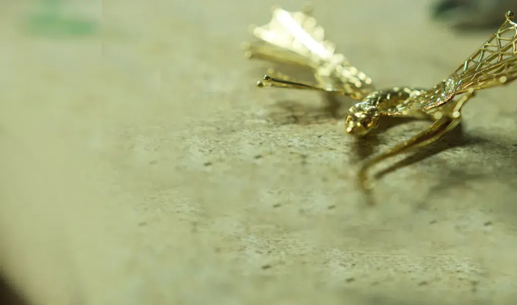 Final casted jewelry creating using 3D printed pattern from FabPro 1000