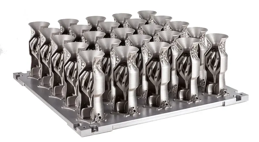 Rapidly produce multiple parts in metal additive and quickly switch the 3d printer to immediately produce completely different parts