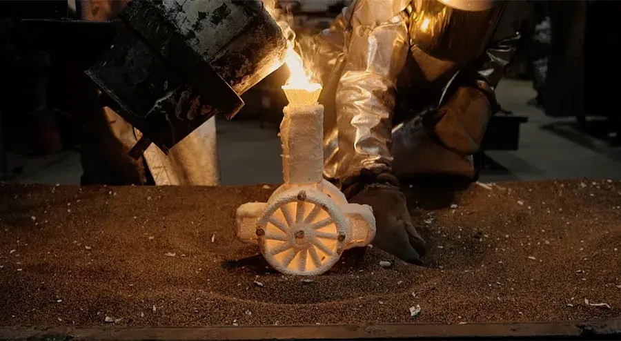 3D printed wax patterns drop seamlessly into the foundry process for rapid production of cast parts