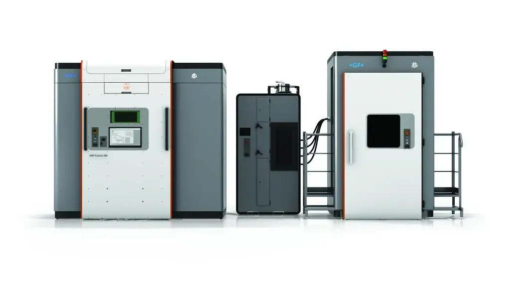 The DMP Factory 500 solution is a scalable manufacturing system designed to help metal manufacturers simplify their workflow to build higher quality seamless metal parts up to 500 mm x 500 mm x 500 mm with lower total cost of operation.  