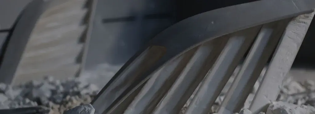 A nylon part coming out of a 3D printer