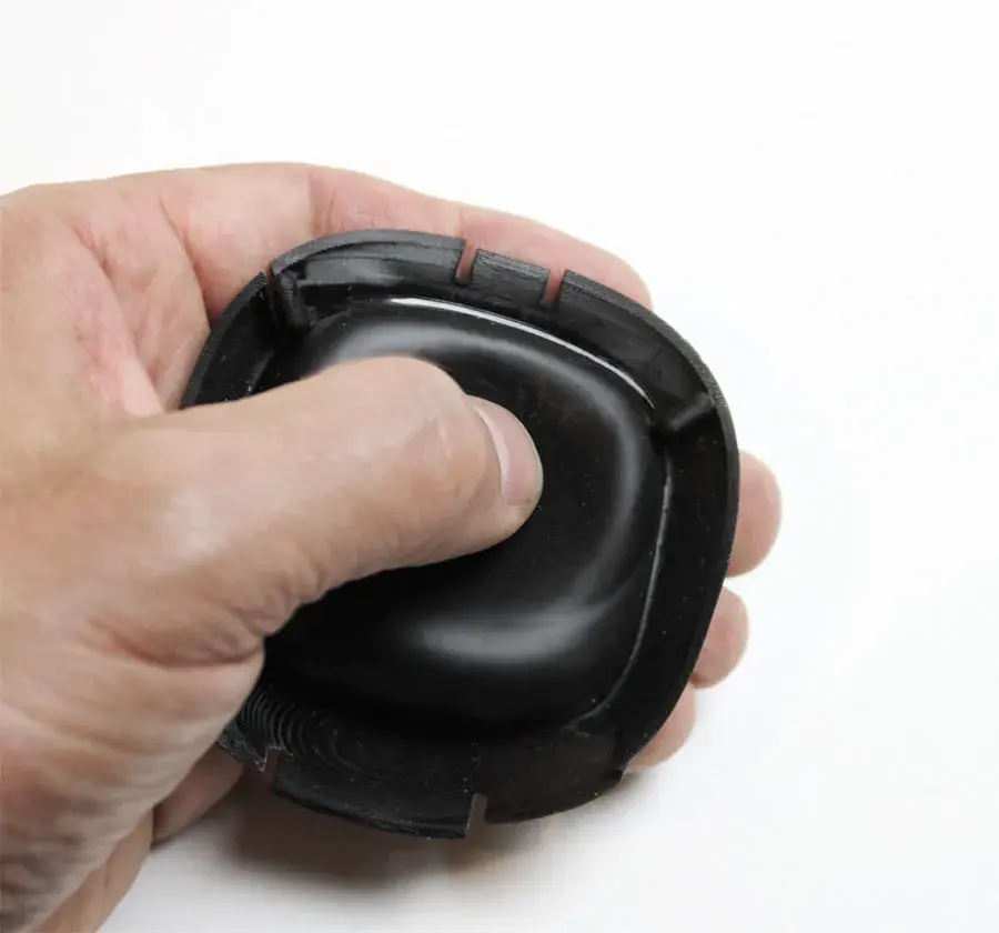 “3D Systems’ Figure 4 ELAST-BLK 10 material has the same properties as rubber. It’s beyond our expectations,” says Lukass Legzdins, R&D manager, Splitvision.