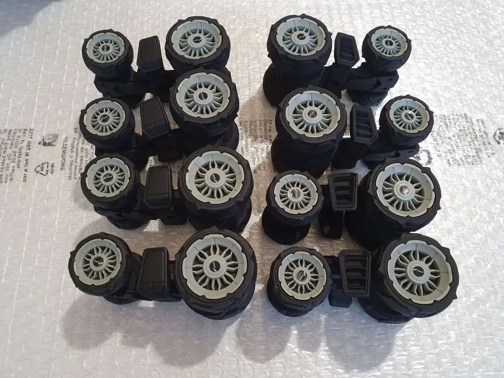 Wheel assemblies for Steyr Tractor appearance models by 3D Systems On Demand