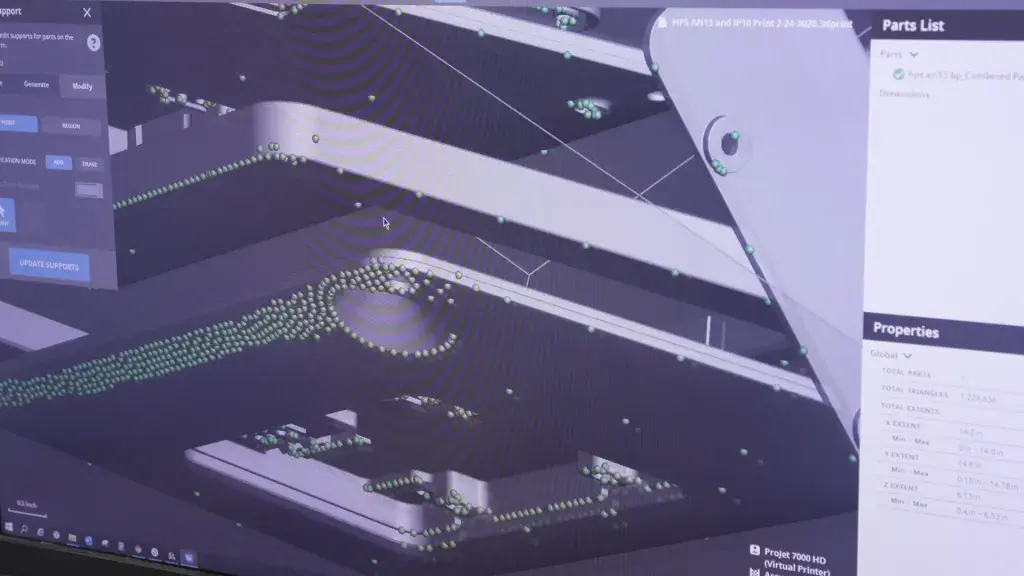 Setting up a part for printing in 3D Sprint software