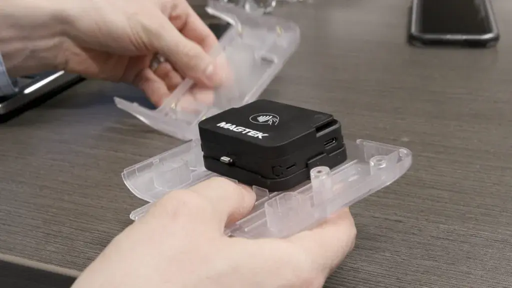 Clear 3D printed part helps customers see interferences faster to improve designs