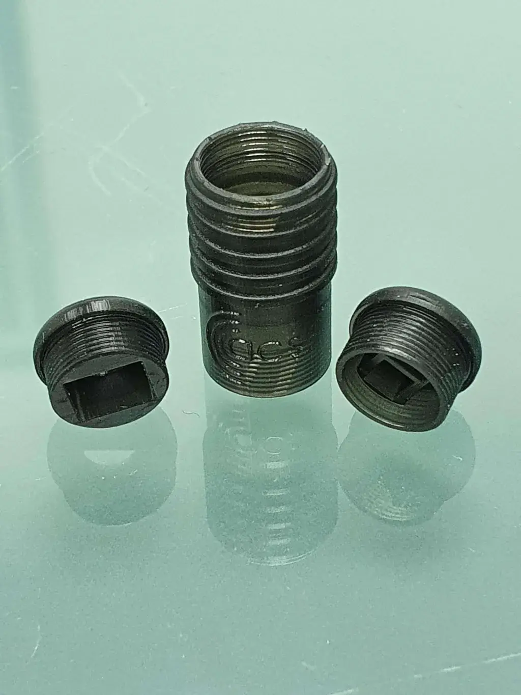 3D printed production part with threads produced using Figure 4 PRO-BLK 10