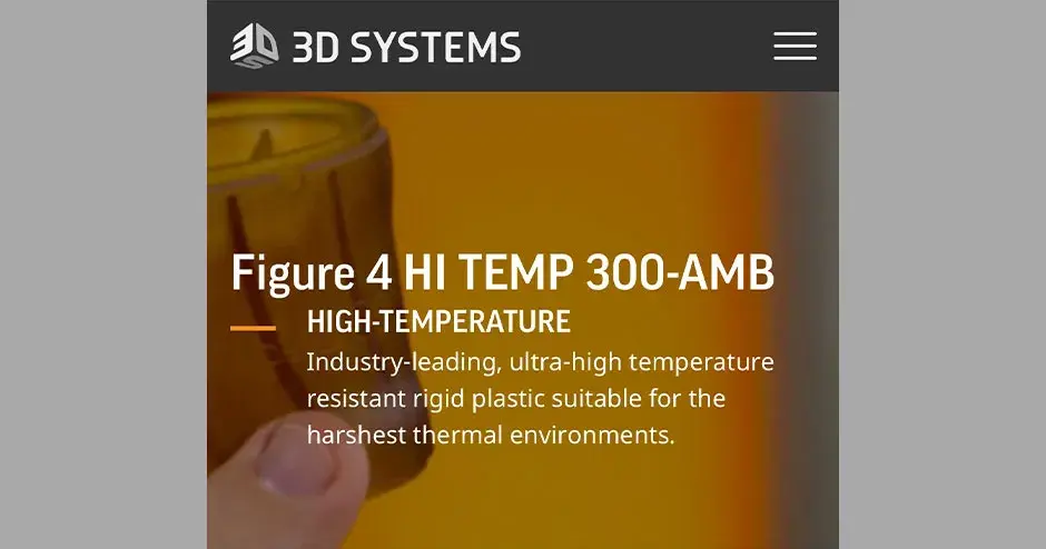 Image from the Figure 4 Hi Temp AMB material