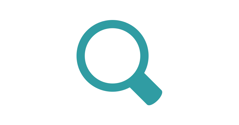 an icon representing a microscope and inspection