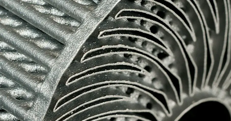 Laserform Heat Exchanger Closeup for Aerospace