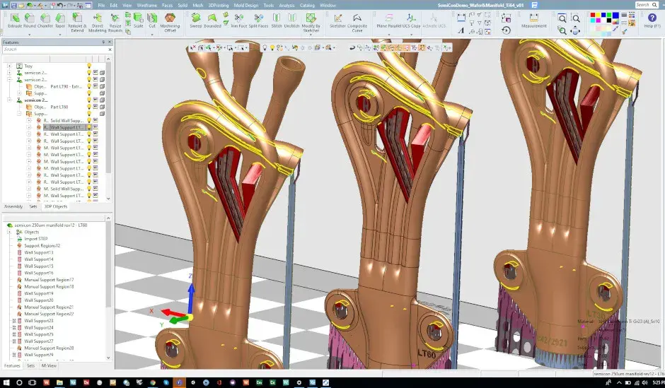 Semiconductor DMP Manifold in 3DXpert