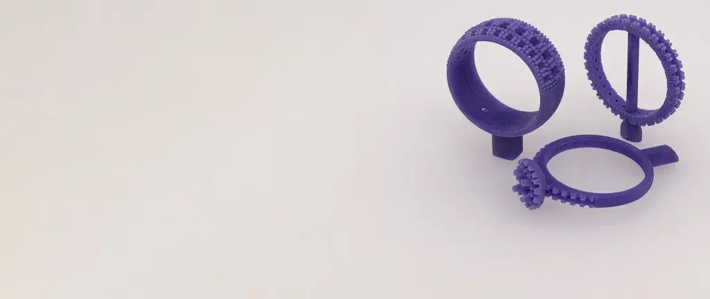 3D printed jewelry casting patterns produced in pure wax on the ProJet MJP 2500W