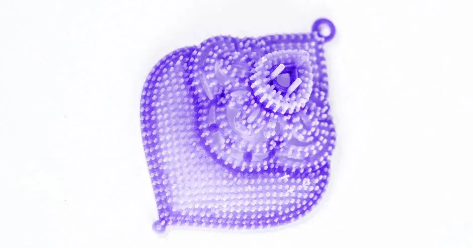 purple pendant casting