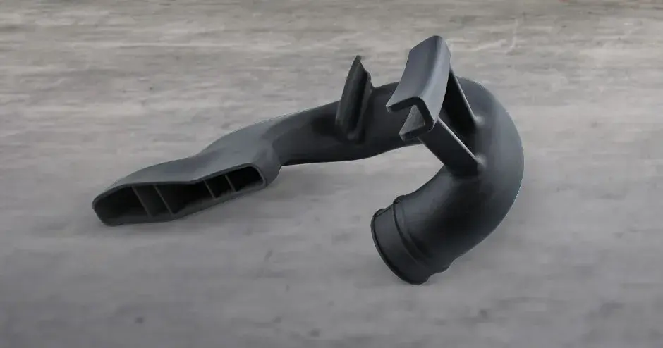 sls 3d printed duraform ex black brake cooling unit