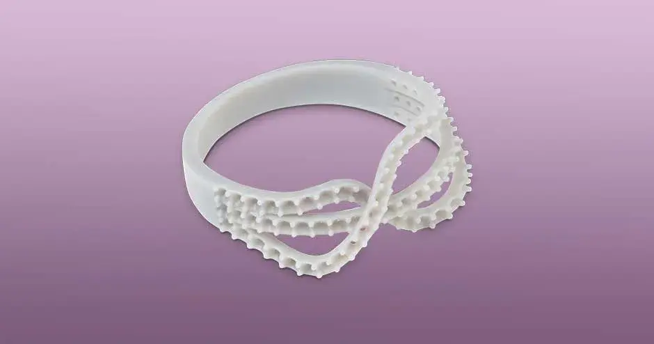 figure 4 jewel master grey 3d printed ring