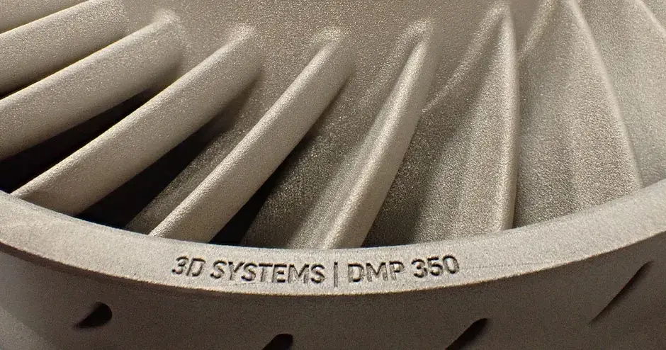 A 3D printed metal stator