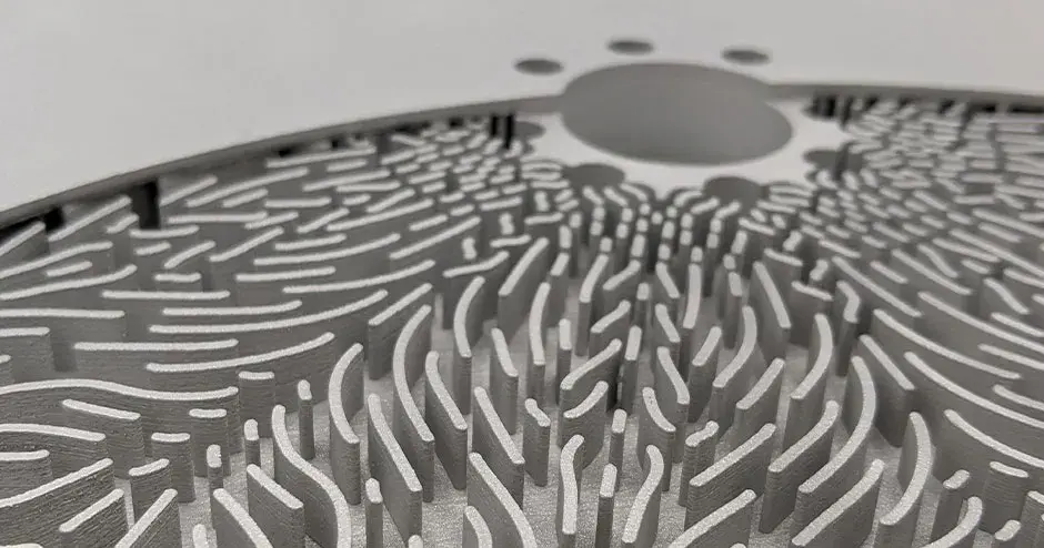 close-up of a wafer table