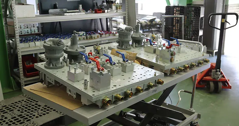 Pre-assembled valves and pressure regulators made of many components