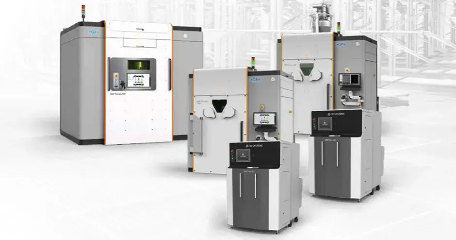 DMP Metal 3D printers in a row