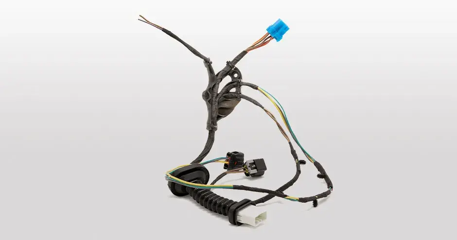 A retention component for an electrical harness in transportation that is also a wiring guide to help assembly operation.
