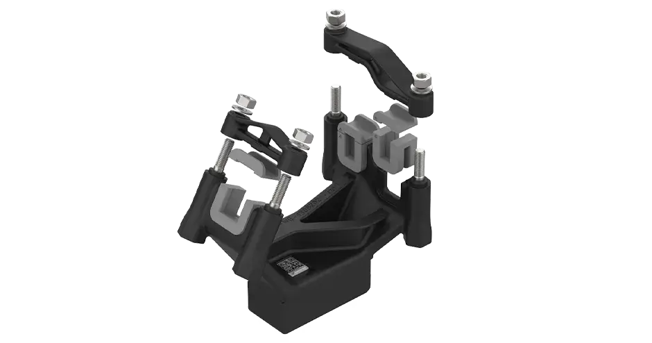Modular CNC fixture that adjusts to 3D scan data of the final part. 