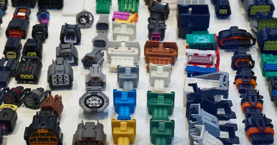 Different types of electrical connectors used in vehicle’s electrical harness and wirings