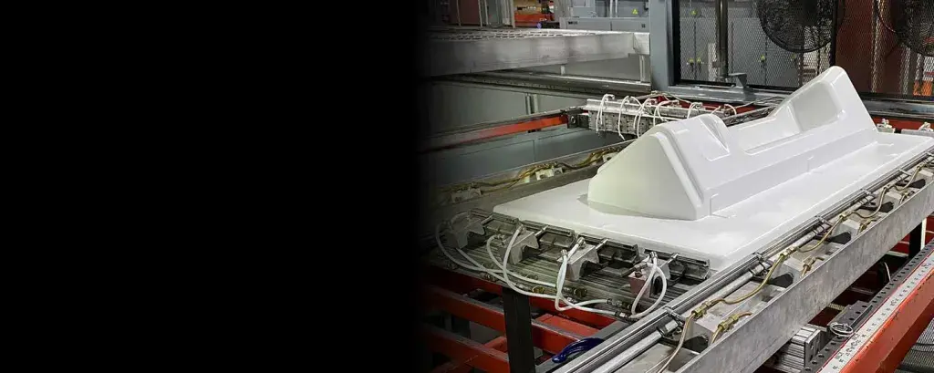 3d systems titan customer duo form thermoform part on machine