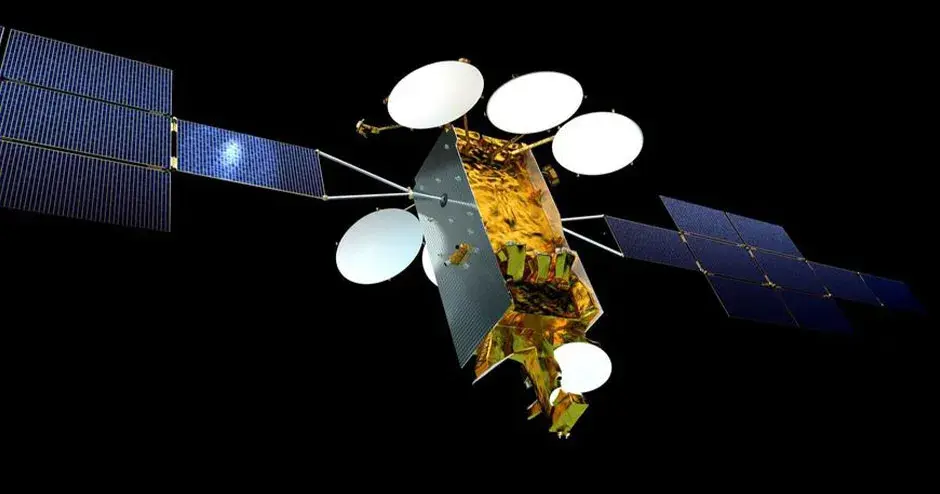 Airbus satellite in space