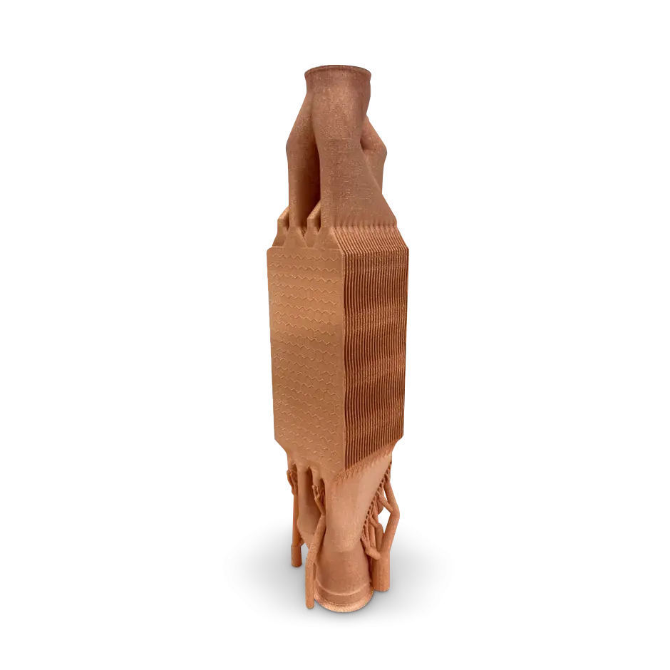 Oxygen-Free Copper (A) 3D printed part