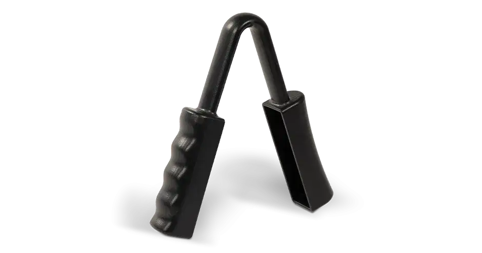 A 3D printed hand grip made from Duraform PAx Black